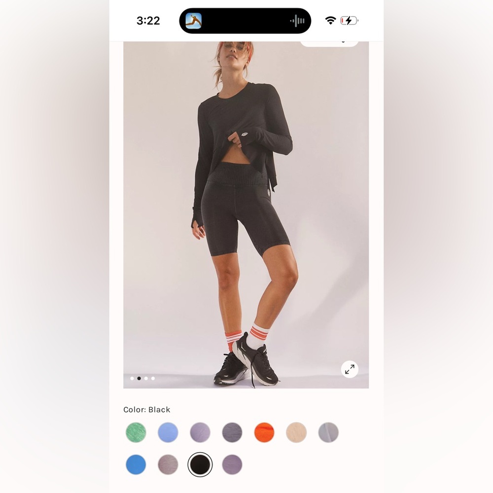 Free People Movement Tempo Black Long Sleeve